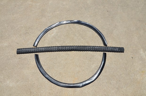 DIY Upcycled Bicycle Tire Belts Step 3