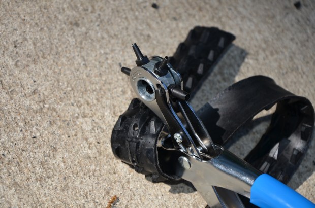 DIY Upcycled Bicycle Tire Belts Step 8
