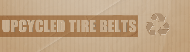 Upcycled Tire Belts Banner