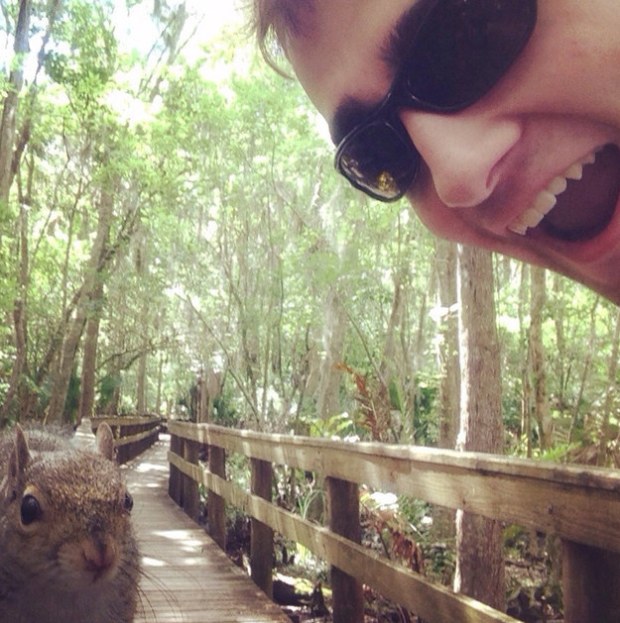 Squirrel Selfie Success